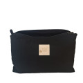 Kosmetiktasche, schwarz, Größe M